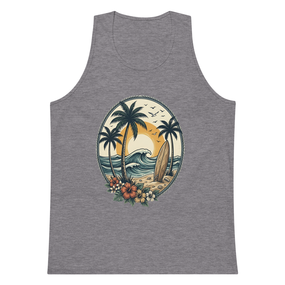 Coastal Beach Club ,Men's Premium Tank Top