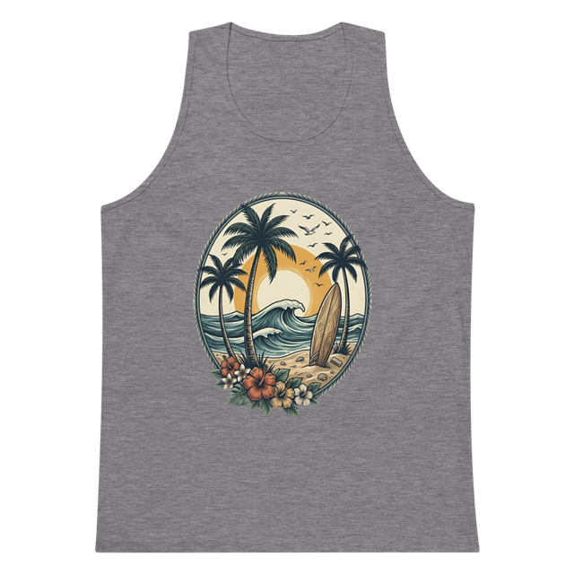 Coastal Beach Club ,Men's Premium Tank Top