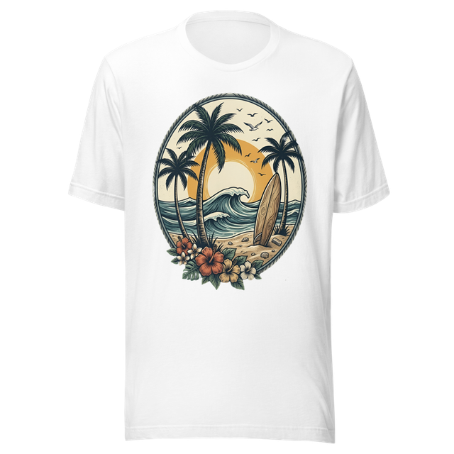 Coastal Beach Club Unisex Staple T-shirt.