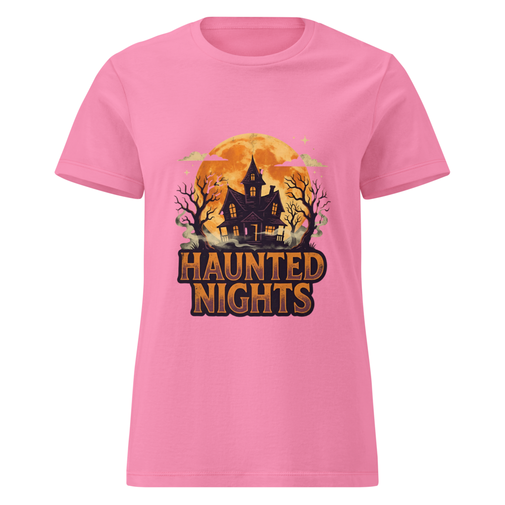Midnight Ghost Halloween Women's Basic T-shirt 
