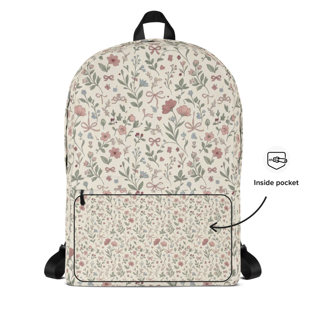 Vintage Floral Backpack for Women