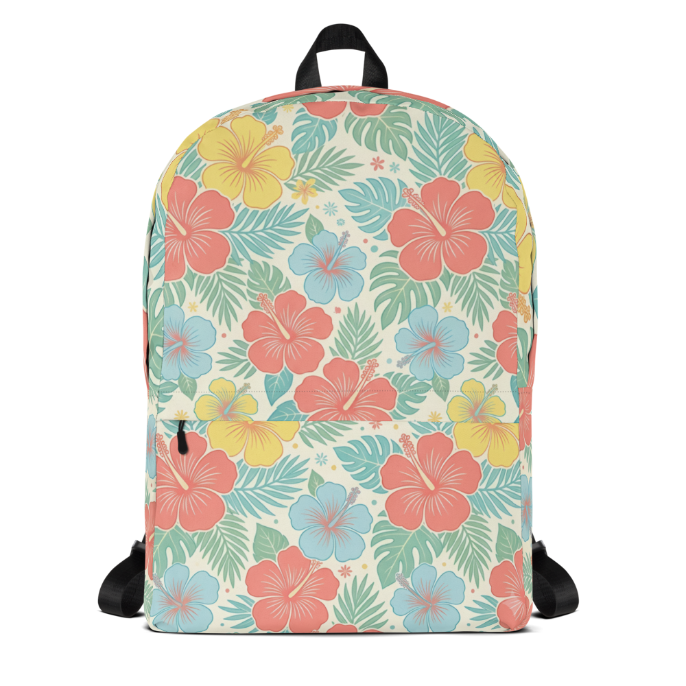 Retro Floral Backpack All-Over Print Backpack