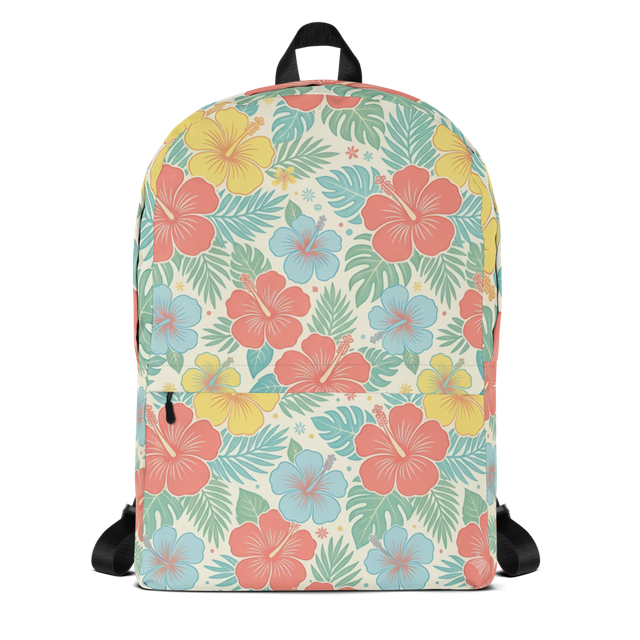 Retro Floral Backpack All-Over Print Backpack