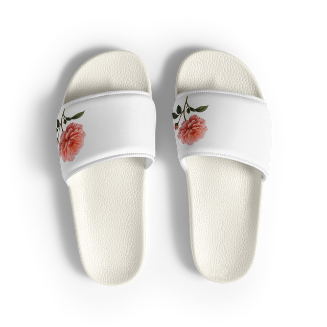 Floral Women's Slides | Botanical Summer Slip-On.