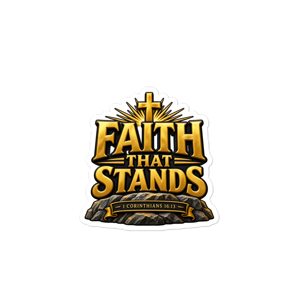 FAITH THAT STANDS – 1 Corinthians 16:13 Sticker