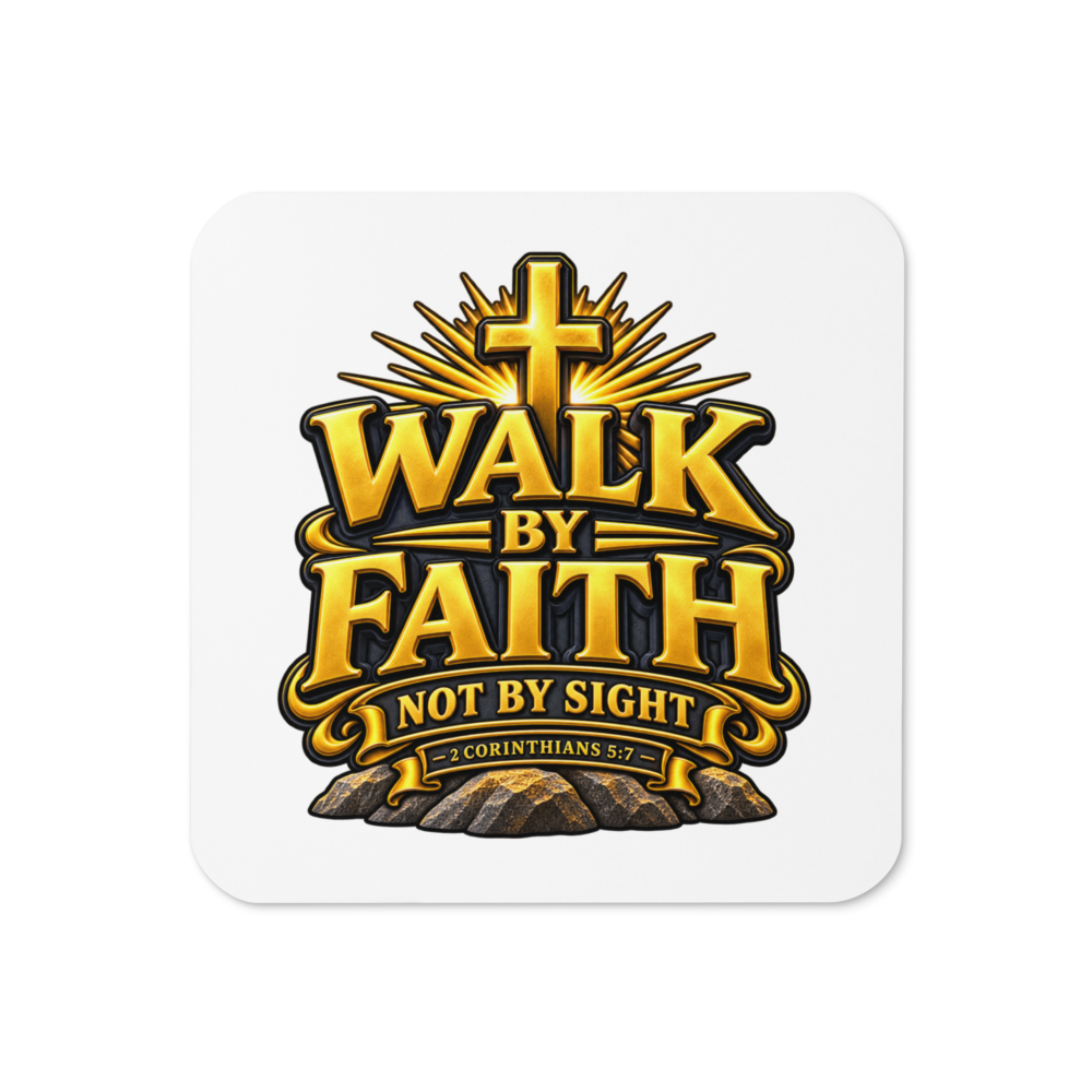 WALK BY FAITH NOT BY SIGHT – 2 Cor 5:7 Coaster