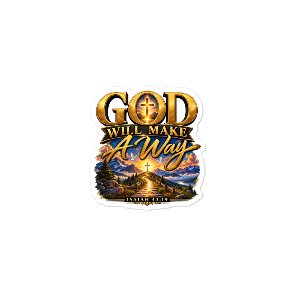 GOD WILL MAKE A WAY – Isaiah 43:19 Christian Stick