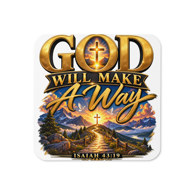 GOD WILL MAKE A WAY – Isaiah 43:19 Coaster