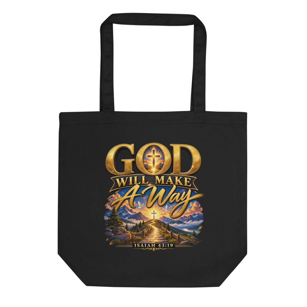 Christian Tote Bag, Faith Bag, Isaiah 43:19, God W
