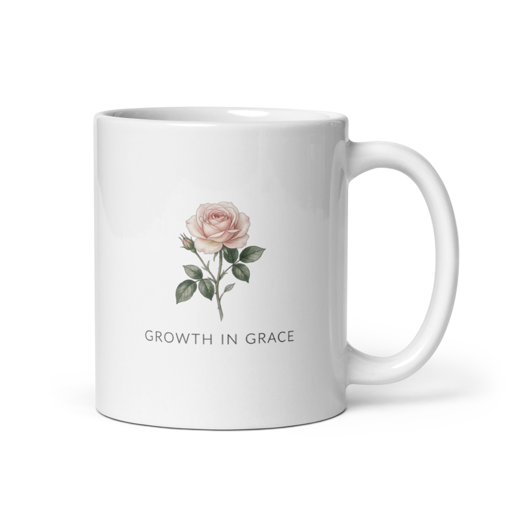 Elegant Rose Growth in Grace Mug