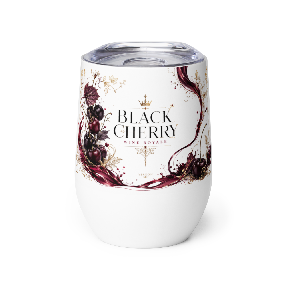 VIREON Black Cherry Royale Premium Wine Tumblers 