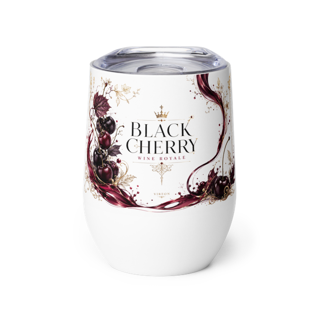 VIREON Black Cherry Royale Premium Wine Tumblers