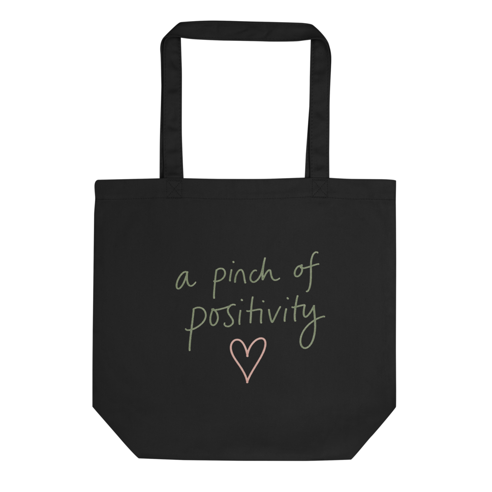 Pinch of positivity tote bag