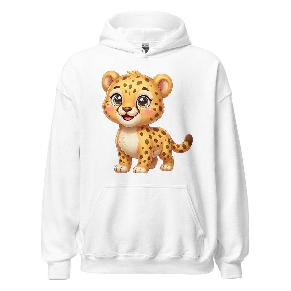 Adorable Cartoon Baby Cheetah Illustration