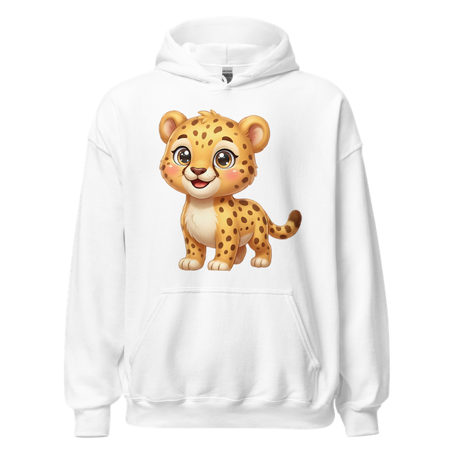 Adorable Cartoon Baby Cheetah Illustration