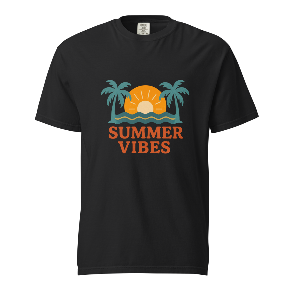 Summer Vibes Retro Palm Tree T-Shirt