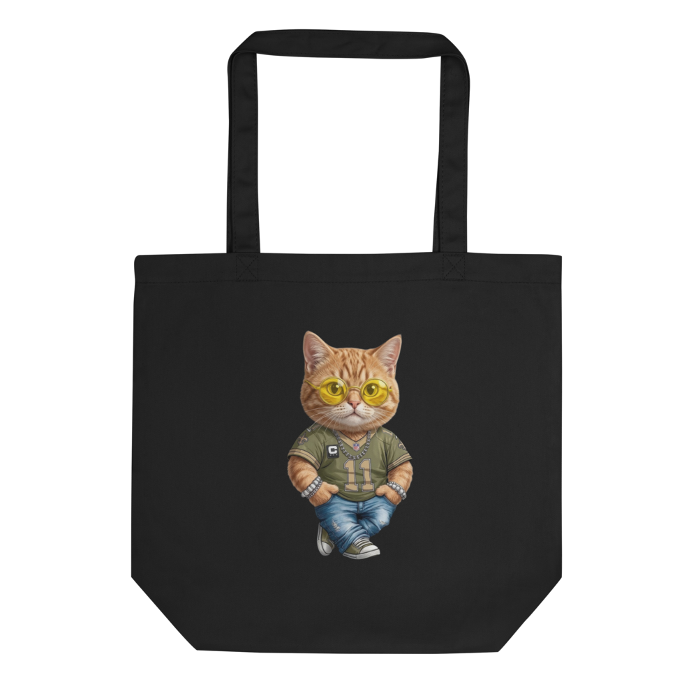 TITLE Cool Cat with Yellow Sunglasses and Teal Shi