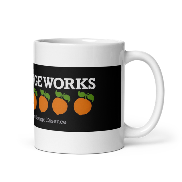 Jessup Orange Works Candle White Mug