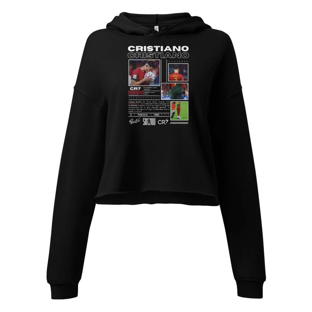Cristiano Ronaldo Women's Cropped Hoodie