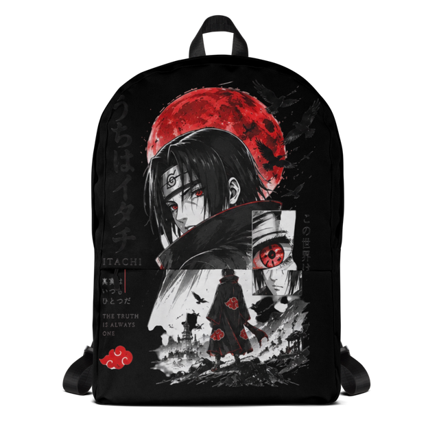 Itachi Uchiha Red Moon Anime Backpack