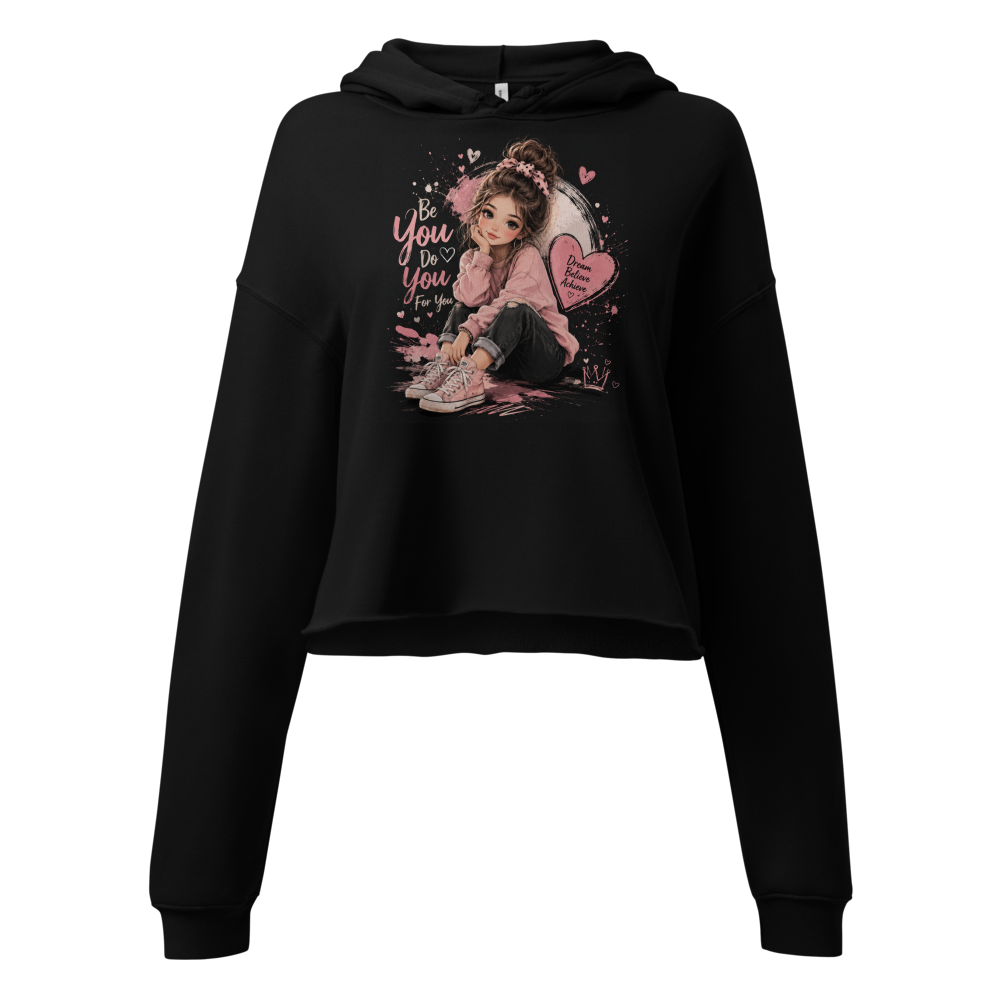: You Are You Fairy Girl Cropped Hoodie