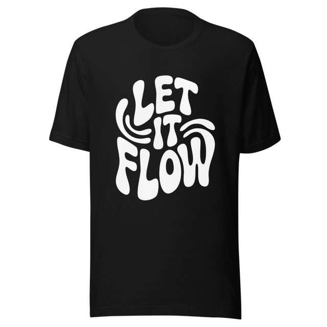 Let It Flow Graphic Shirt - Groovy Aesthetic Minim