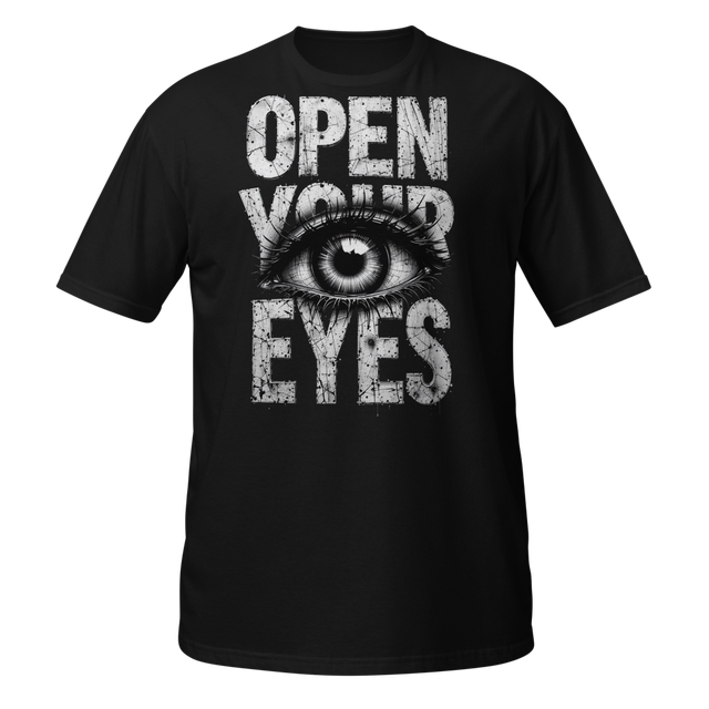 Open Your Eyes Graphic Shirt - Grunge Aesthetic Go