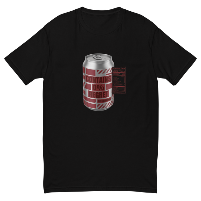 Contains 0% Regret Graphic Tee - Men's Black