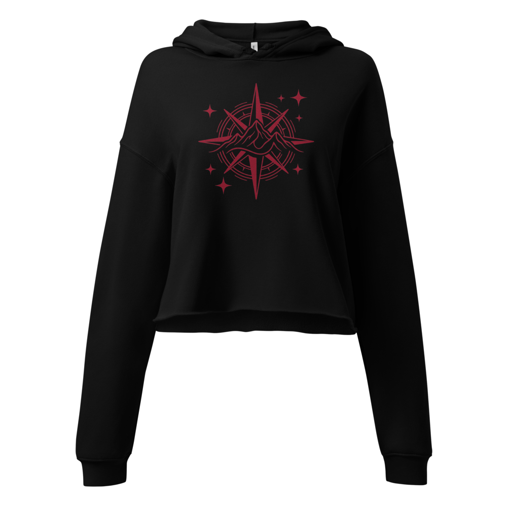 aesthetic-compass-crop-hoodie