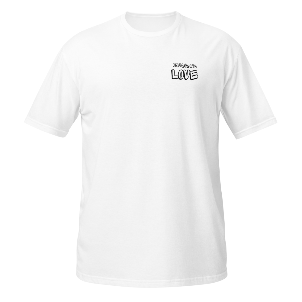 One sided love printed t-shirt 