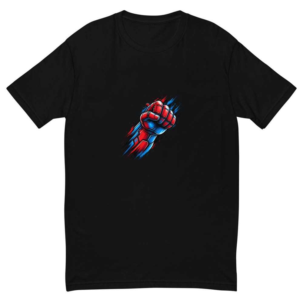 Shopora Men's Fist Graphic Black T-Shirt