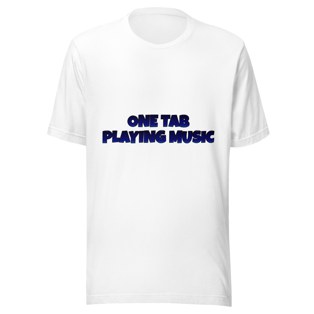 One tab playing music