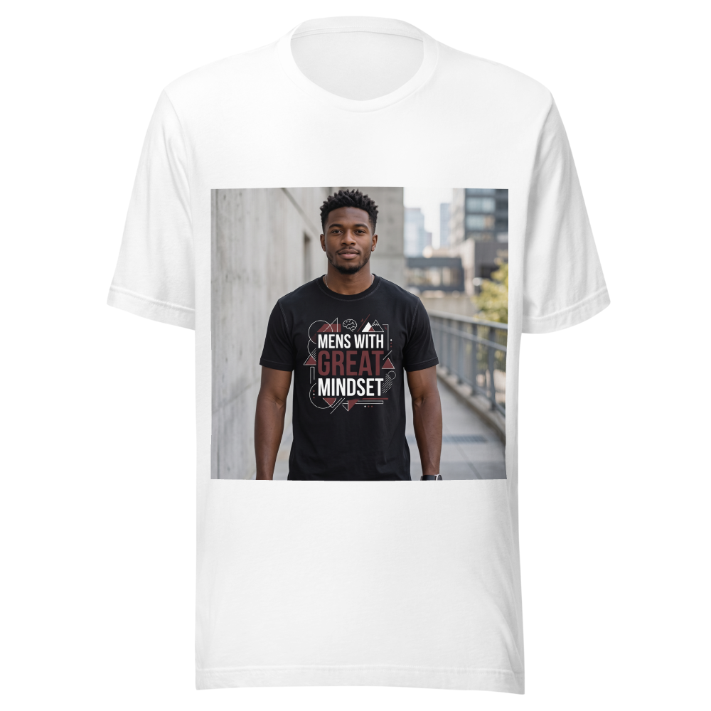 Mens With Great Mindset Motivational Aesthetic T-S