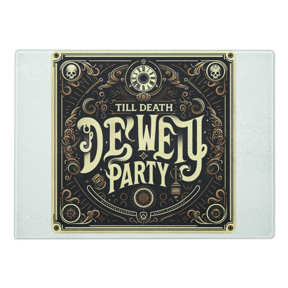 Till death glass cutting board