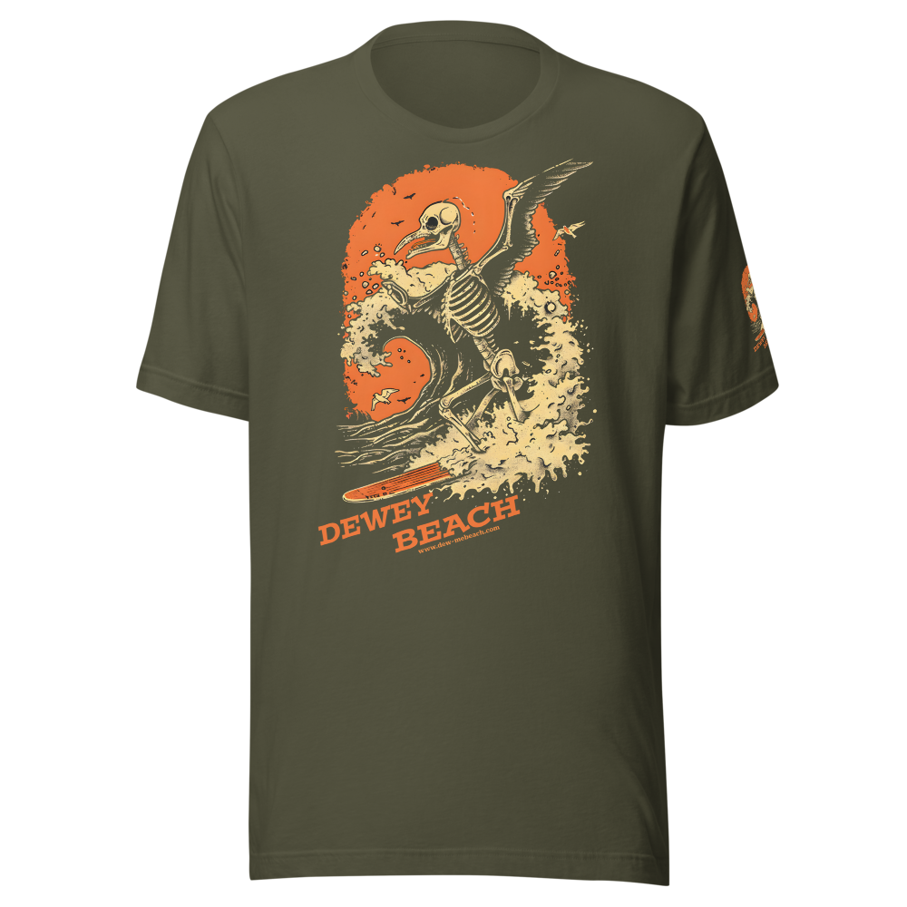Surfing seagull the tee