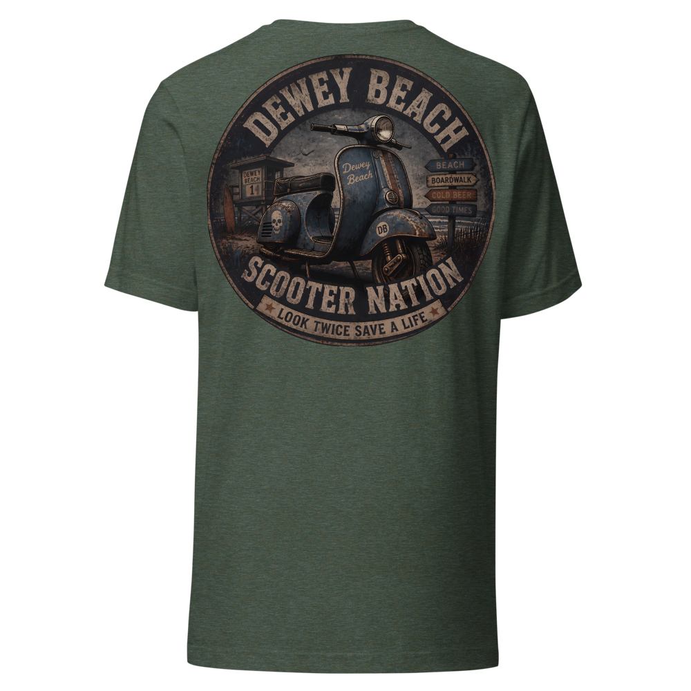 Scooter nation retro design Tee