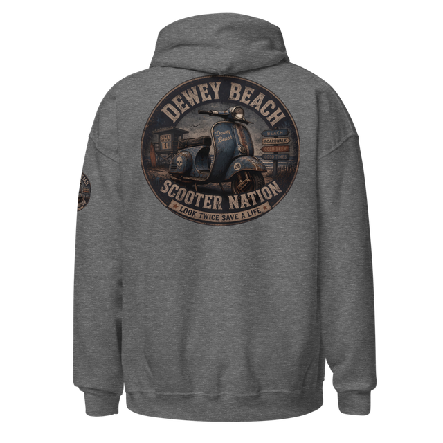 Scooter nation retro unisex hoodie