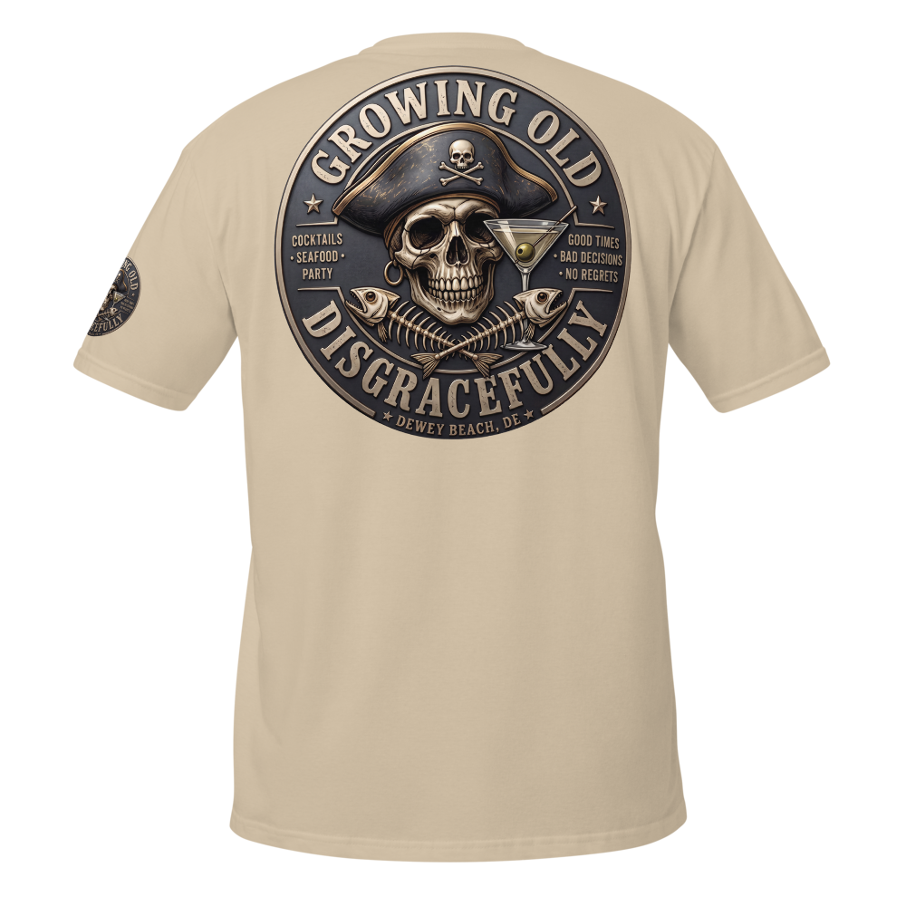Growing old disgracefully pirate the tee