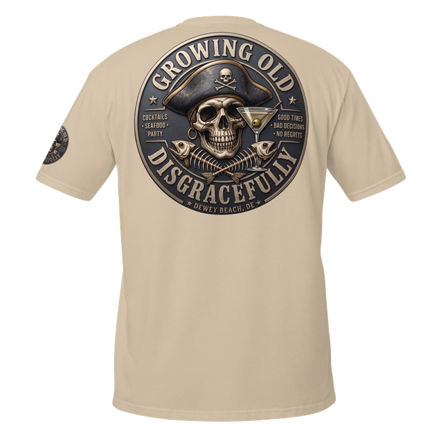 Growing old disgracefully pirate the tee