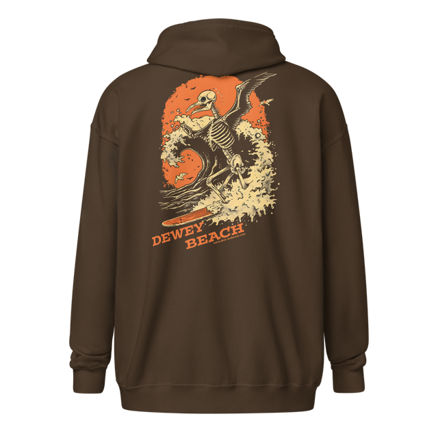 Surfing seagull the zip up hoodie