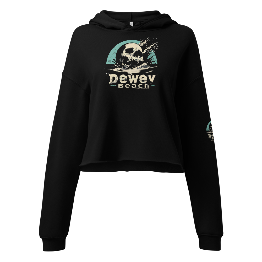The Dewey skull women's cropped hoodie