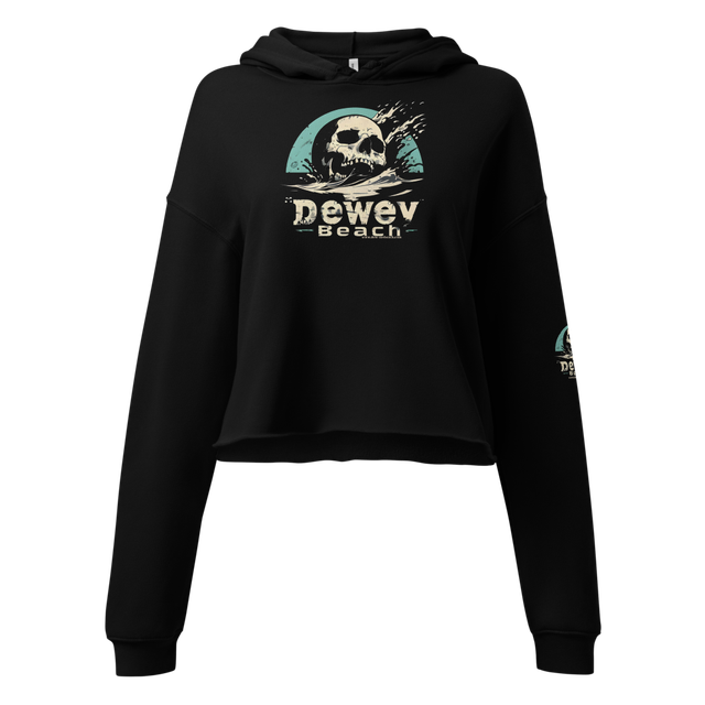The Dewey skull women's cropped hoodie