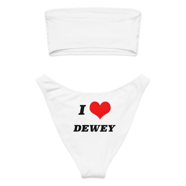 I ❤️ Dewey the Bandeau bikini