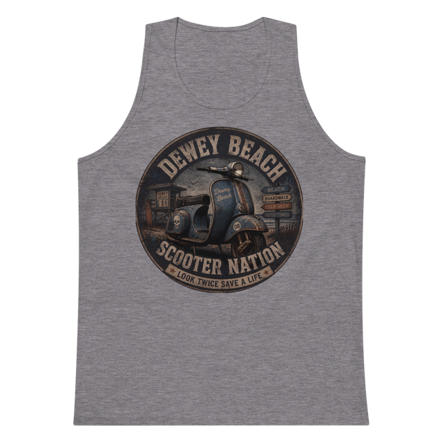 Scooter nation retro tank top