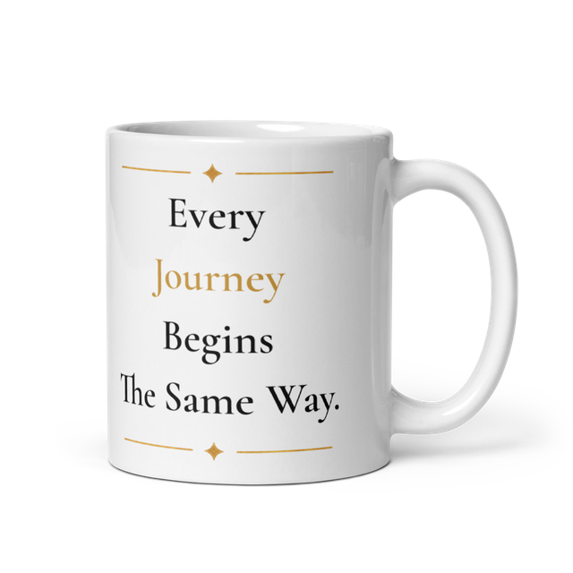 Every Journey Begins Mug