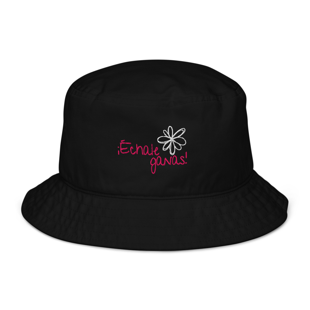 Echale Ganas Floral Organic Bucket Hat - Pink