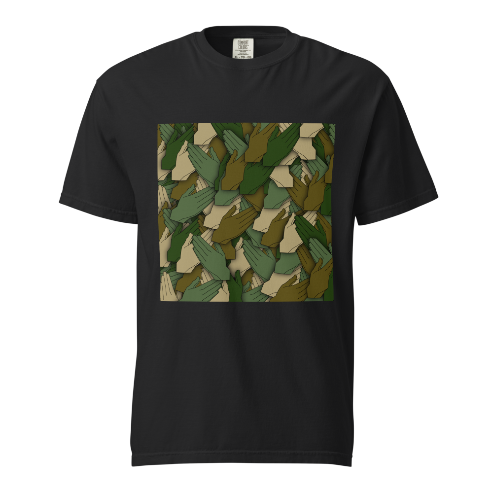Praying Hands Collage (Camo Print)