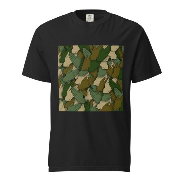 Praying Hands Collage (Camo Print)