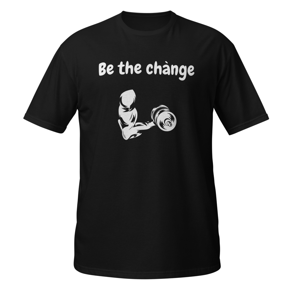 T shirt for men, gym t shirt | be the chànge|