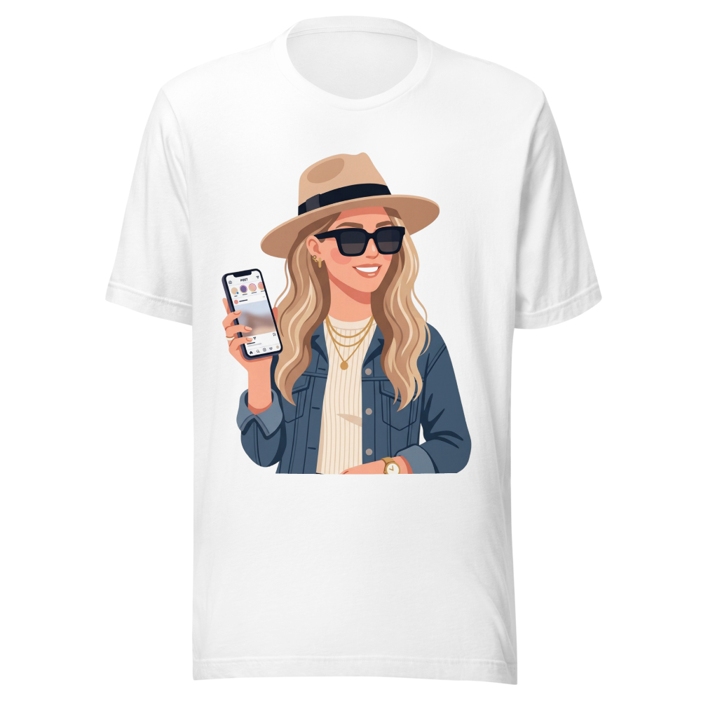 Chic Graphic Print White T-Shirt